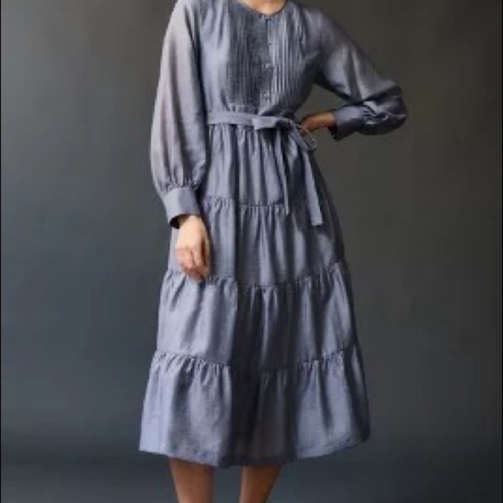 Mare Mare Anthropologie Agosta Tiered Dress Sz L